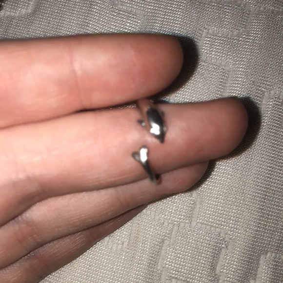 Sterling silver stamped .925 adjustable toe ring - Picture 4 of 7